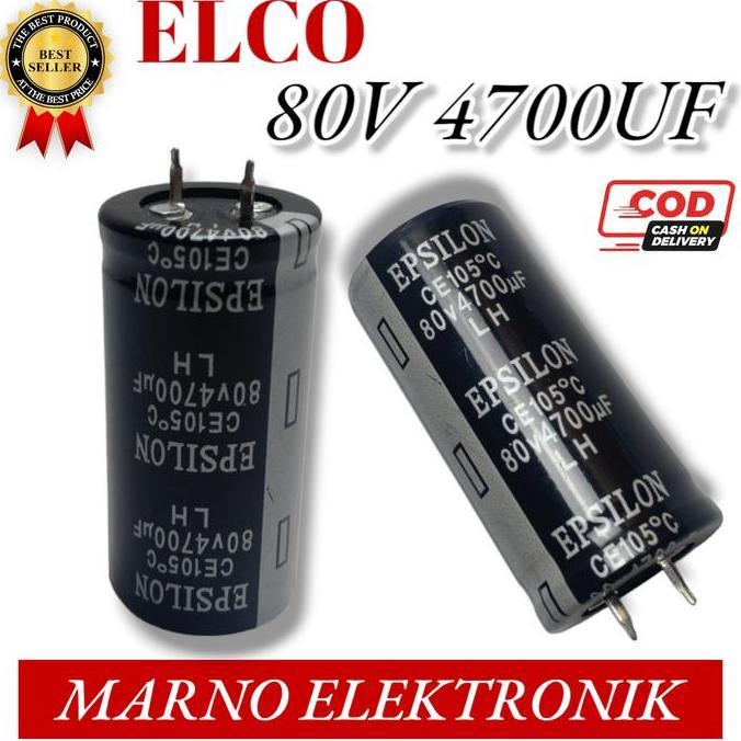 CAPASITOR KAPASITOR ELCO 80V 4700UF ASLI ORI ORIGINAL A2162
