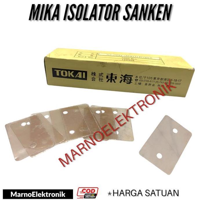ISOLATOR MIKA TRANSISTOR TR TOSHIBA SANKEN TIP MOSFET MJL NJW LAPISAN MIKA LAPISAN TRANSISTOR TR FIN