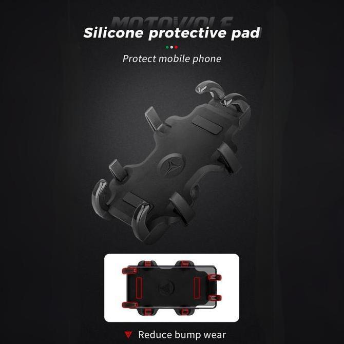 Phone Holder Motor Motowolf Original USB Charger Holder HP Motor [terbaik]