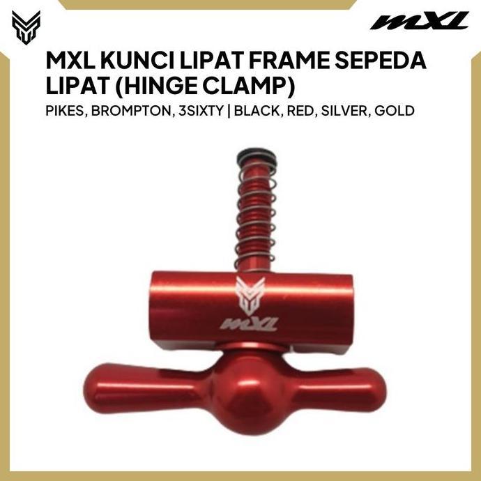 MXL Kunci Lipatan Sepeda Lipat Hinge Clamp Alloy Frame Stainless