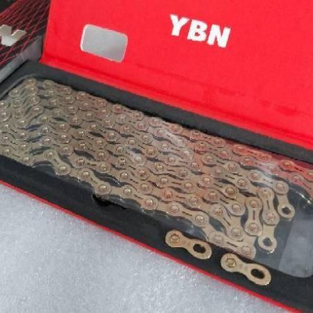 RANTAI SEPEDA YBN 11 SPEED GOLD