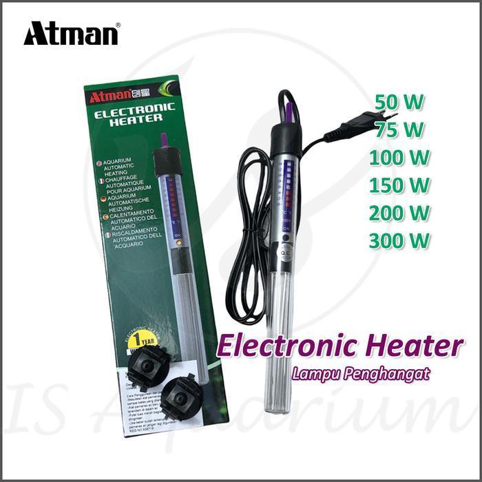 Atman Heater 50W 75W 100W 150W 200W Penghangat Air Akuarium Lampu