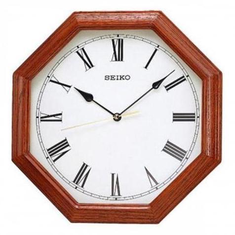 Jam dinding Seiko QXA152B - Wooden case