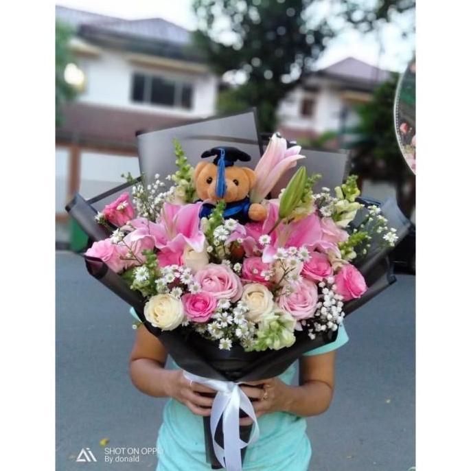 Buket Bunga Boneka Buket Bunga wisuda Bunga Besar Bunga