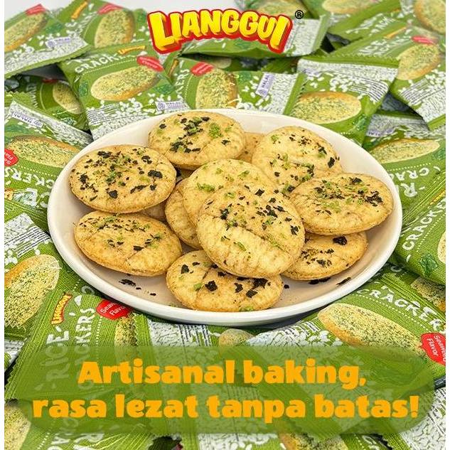 Yummy [HALAL] LIANGGUI Kerupuk Beras Nori Rasa Khas Taiwan- 200g Kemasan Individual Camilan Renyah u