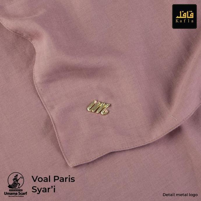 Hijab Voal Exclusive/Voal Paris Syari Polos Metal Logo (Um) 120x120cm By UmamaScarf