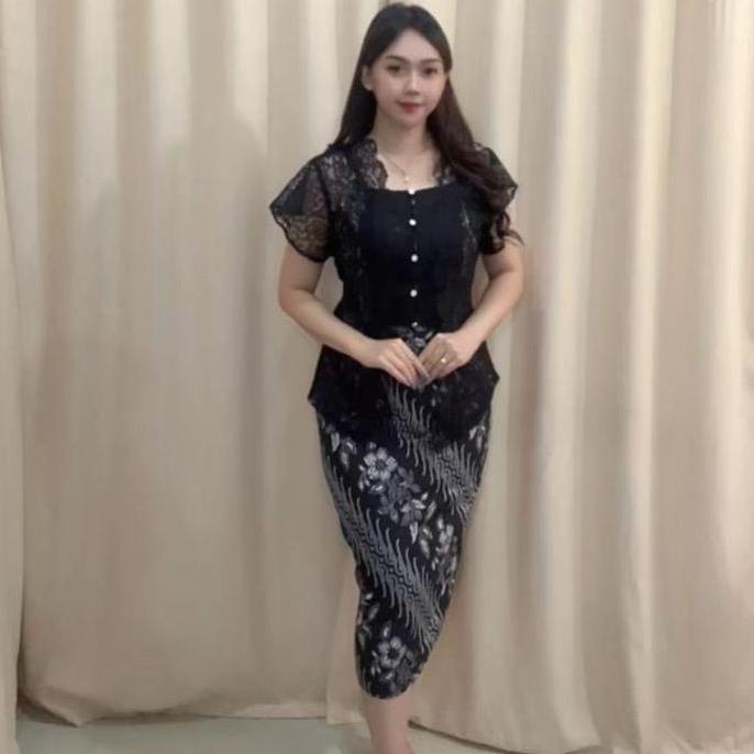 DRESS BATIK ESTER /DRESS BATIK COUPLE WANITA/KEBAYA WANITA/OUTER KEBAYA /DRESS NATAL Pesta Dewasa Ko