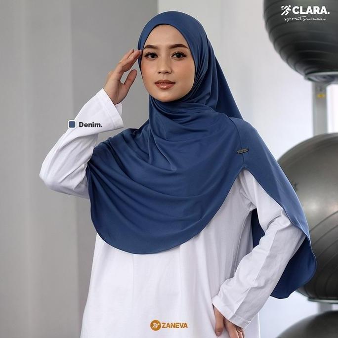 [NEW ARRIVAL] Zaneva - Clara Hijab Sport Series by Zaneva | Hijab Bergo Instan Kerudung Olahraga Can