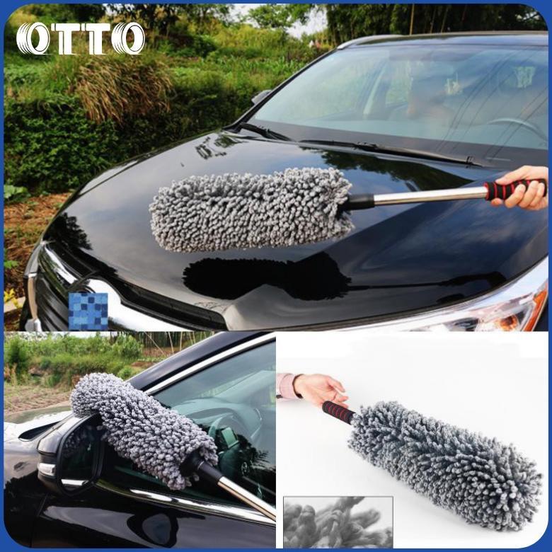 NEW [OTTO] Kemoceng Microfiber Tebal Scalable Pembersih Debu Rumah & Mobil Sikat Mobil Melingkar Pan