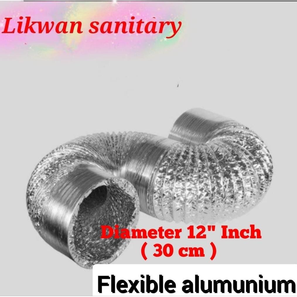 Flexible Exhaust Ducting 12 Inch / Crobong Pembuangan Asap / Uap  Ducting 12 Inch