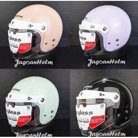 CARGLOSS HELM CF HIJAB RETRO | SOLID | CFH HIJAB CARGLOSS