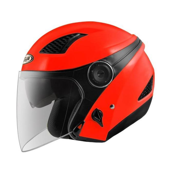 ZEUS 610 DRED GLOSSY HALF FACE DOUBLE VISOR HELMET