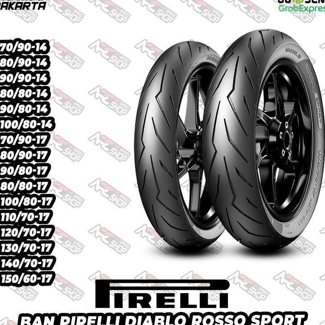 Ban Pirelli PIRELI Diablo Rosso Sport 80/80-14 90/90-14 80/90-14 70/90-14 140/70-17 150/60-17 130/70