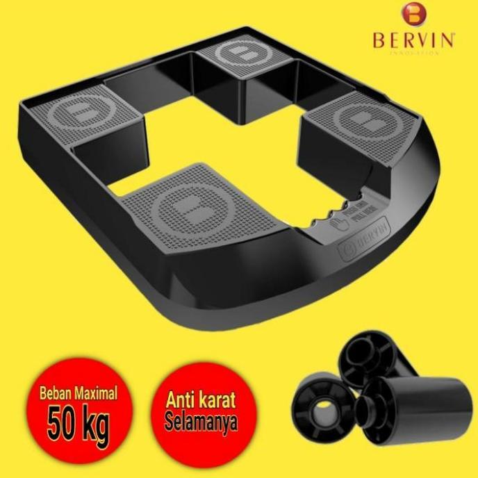 Roda Dispenser BERVIN Dudukan Dispenser Anti Karat Tatakan Dispenser