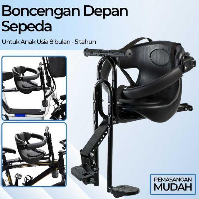 BONCENGAN KURSI DUDUK DEPAN ANAK SEPEDA LIPAT MTB LISTRIK DENGAN PEDAL PROMO