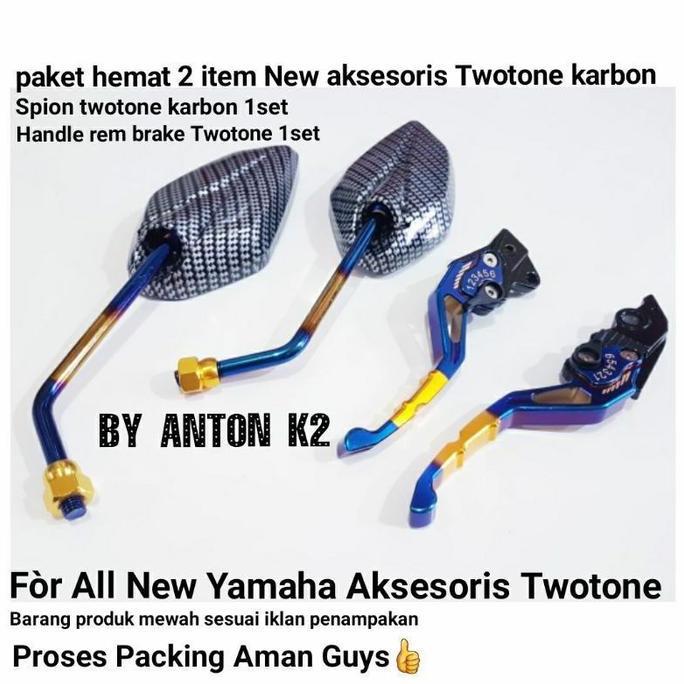 HANDLE REM PAKET KACA SPION CARBON VARIASI MOTOR X RIDE OLD/X RIDE NEW READY STOCK