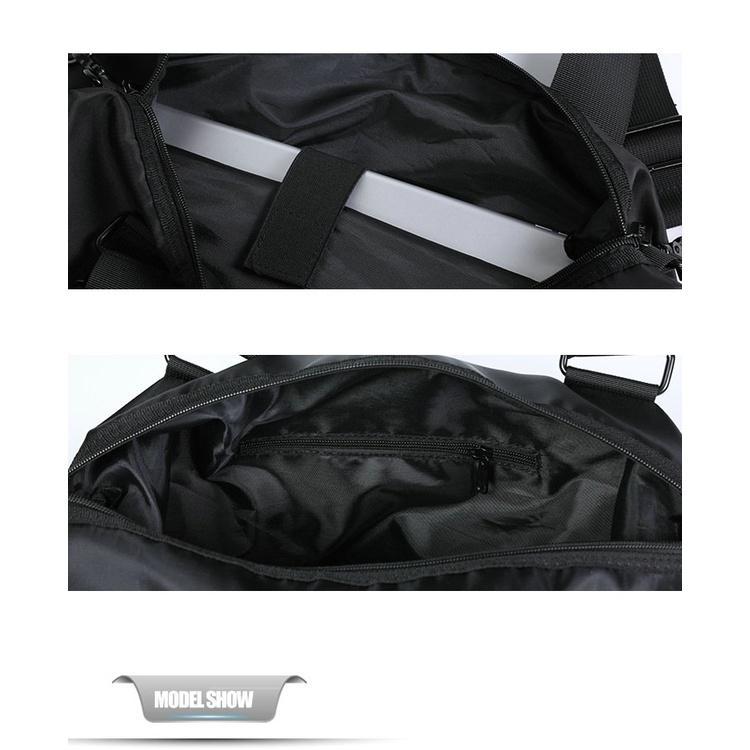 Smalllee Nylon Tas Berjalanan Tas Kemampuan Besar Tas Bagasi Kecil Tas Shoulder Kasual Tas Shoulder 