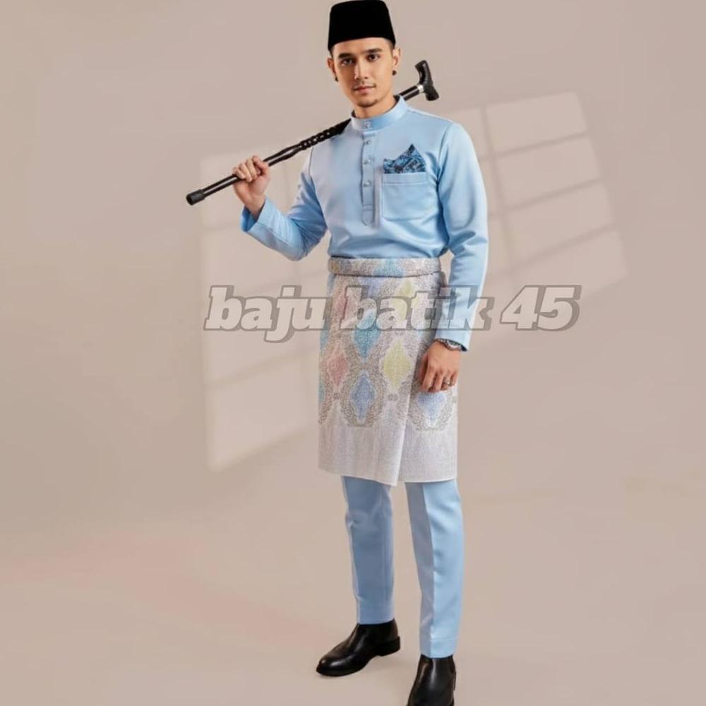 NEW DEALS satu set dengan celana baju kurung Melayu baju teluk belanga baju melay