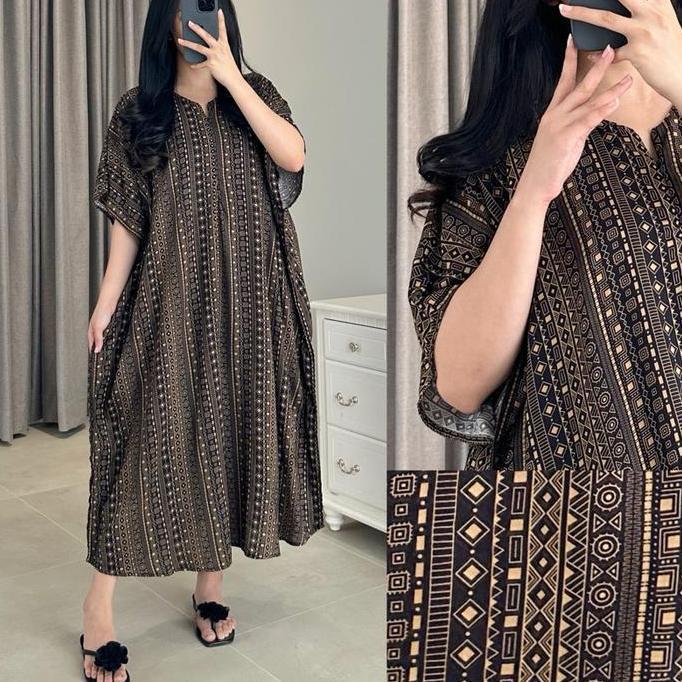 Amariel Lusy Dress Daster Lowo Jumbo Bigsize Nyaman Bumil Busui Friendly