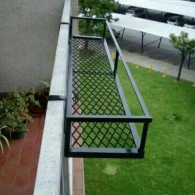 Custom Pot Tanaman Gantung besi | Untuk pagar balkon