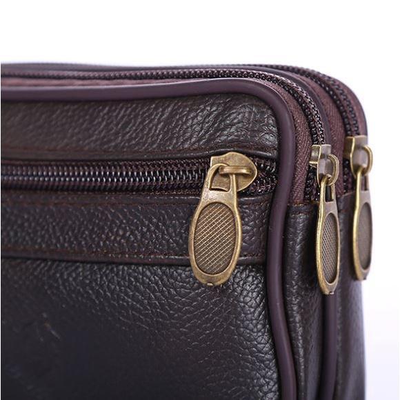 Pouch Pria Hand Bag Morgan Kulit Wa005B7 Paris Coklat Korea Batam Kecil Fashion Murah