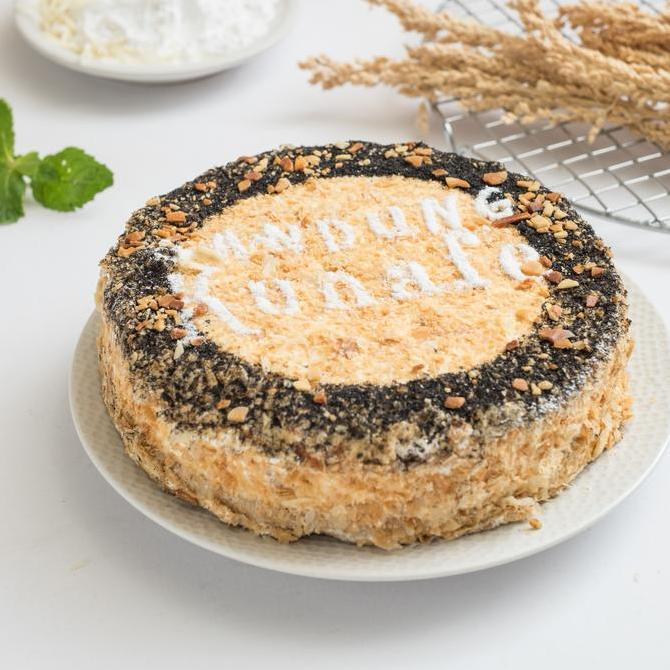 Bre- All Varian Bandung Kunafe Tahan 4 Hari Suhu Ruang 7 Hari Suhu Chiller Kue Wafer Putih Diameter 