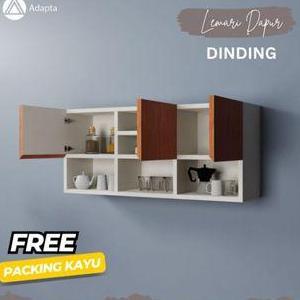 Rak Lemari Bumbu dinding tempel - Lemari Dapur rak minimalis