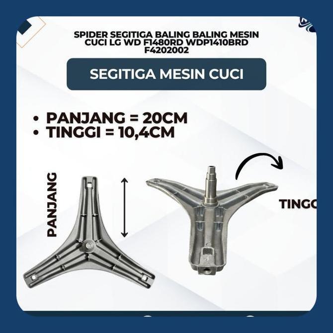 SPIDER SEGITIGA BALING BALING MESIN CUCI FRONT LOADING LG WD-F1480RD WD-P1410BRD WD-P1410RD6 WD-P141