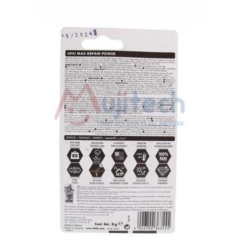Uhu Max Repair Extreme Adhesive Lem Super Kuat Kaca Besi Kulit Kayu