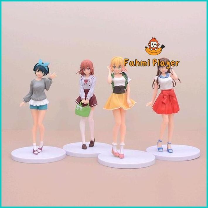 Action Figure Rent A Girlfriend Anime Chizuru Mizuhara / Mami Nanami / Ruka Sarashina / Sumu Sakuras