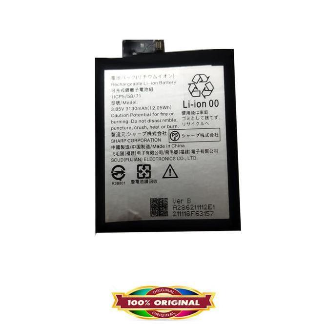 Original Battery for Sharp Aquos R2 2018 -SHV42 -3130mAh -Garansi 1bln