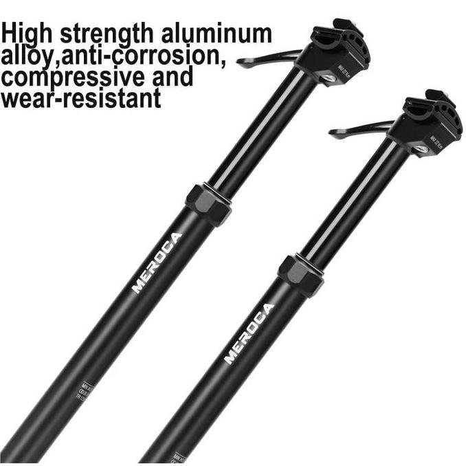 Meroca Dropper Seatpost Hidrolik Sepeda Model Tuas Manual Travel 100mm