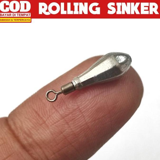 Pemberat Timah Pancing Mata Kail Wormhook dengan Swivel mancing