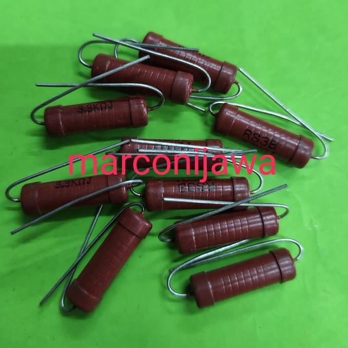 Resistor 3k3 ohm 3watt merah japan