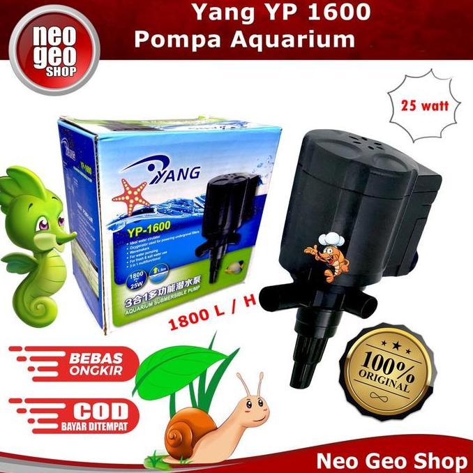 ZAVAGO YANG YP 1600 YP1600 Mesin Pompa Celup Aquarium Submersible Pump