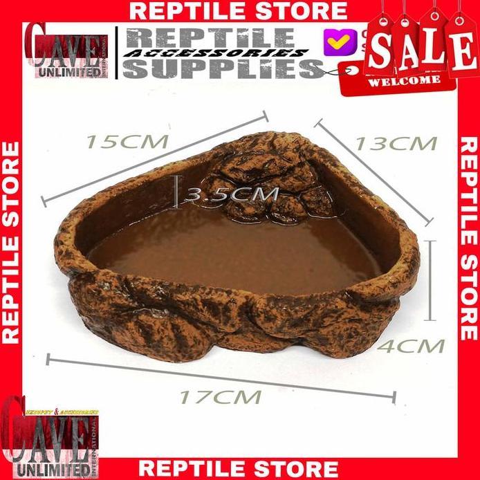 WD010 WATERDISH FOOD DIH TEMPAT AIR MINUM HEWAN REPTILE ULAR KADAL