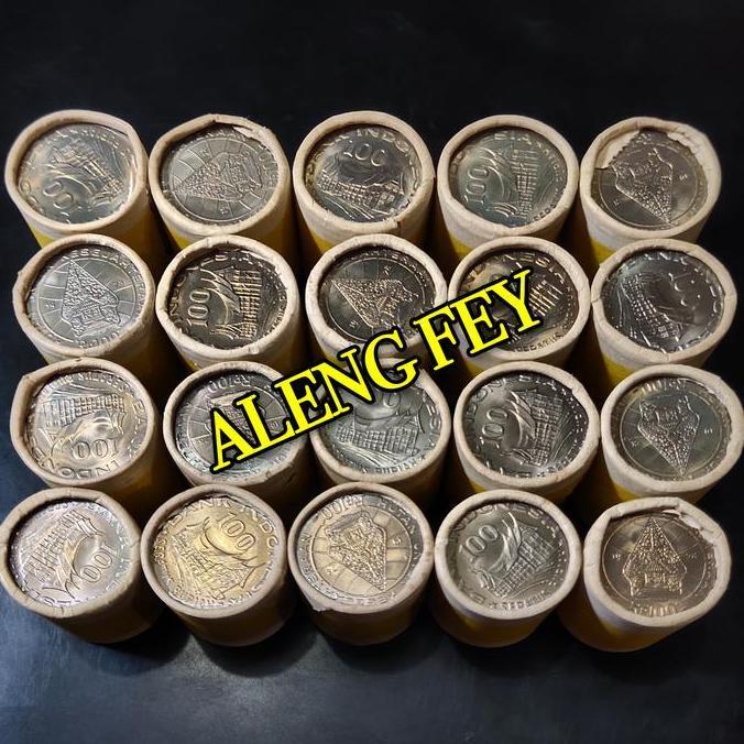 Koin Roll 100 Rupiah tipis 1978