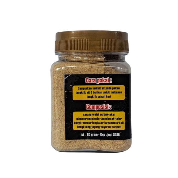 Pakan Jangkrik Vit 80g Vitamin Pakan Jangkrik Alami Bernutrisi Tinggi Jangkrik Sehat