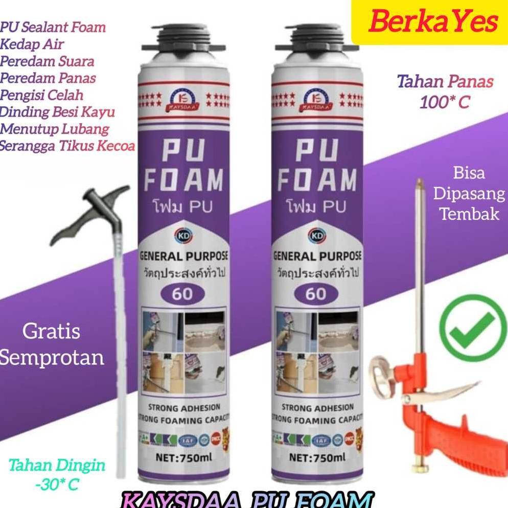 PU Foam Spray Polyurethane PU Sealant Busa Foam Peredam Panas Peredam Suara Peredam Ruangan Pengisi 