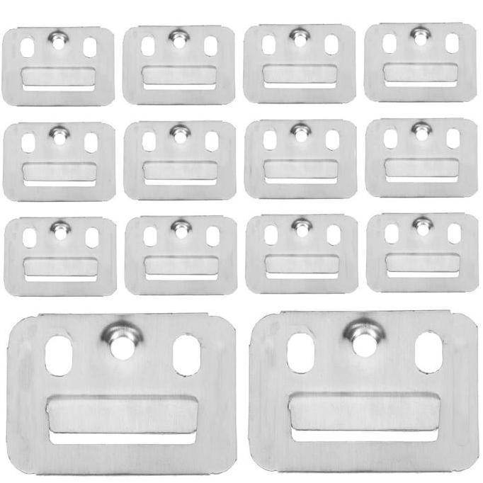 IDSTORE 100pc/Bag Clip Wallboard Bracket Wpc Wall Panel Wallpanel Wpc Klip Wpc Wall Panel Clip Penje