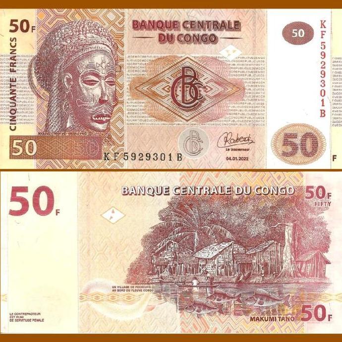 Congo Democratic Republic 50 Francs 2022