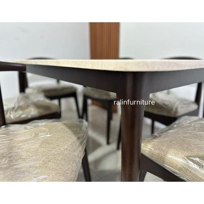 Terbaru Meja Makan Marmer , Set Meja Makan Marmer