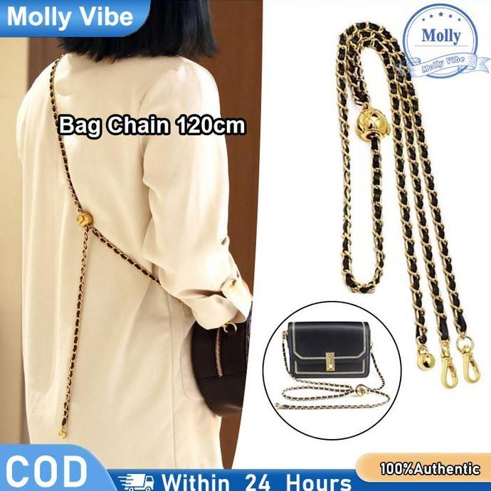 Rantai Tas Selempang Alloy Bag Chain Disesuaikan - Aksesoris Tas Cocok Tas Tangan & Dompet