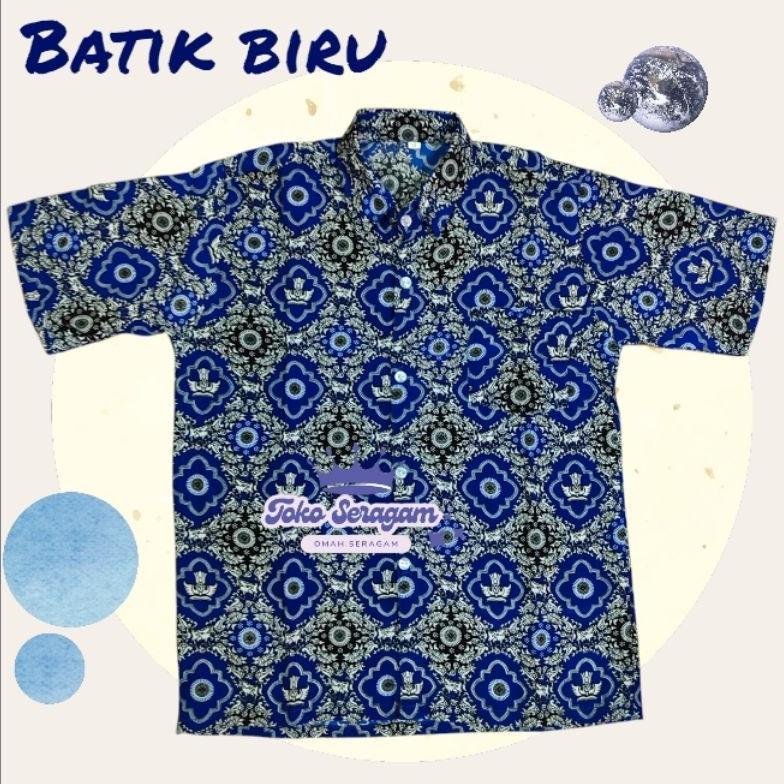Termurah Seragam Batik Biru Tunas Harapan / Seragam Batik Biru Sd Nasional