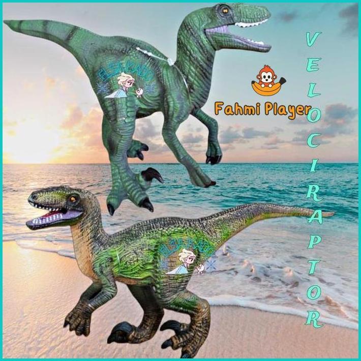 Dinosaurus Velociraptor Action Figure Blue Raptor Mainan