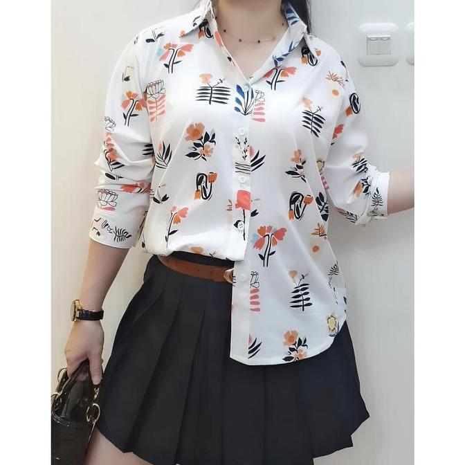 Atasan Import Kemeja Import Kemeja Wanita Bluss Blouse Katun Stretch