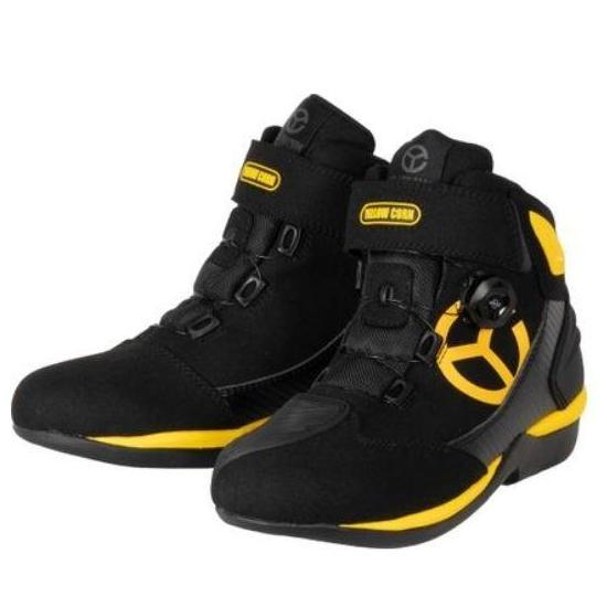 SEPATU YELLOW CORN YS-003 YELLOW BLACK | SEPATU RIDING | ORIGINAL terlaris