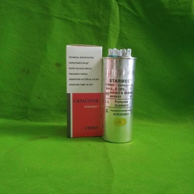 CAPAITOR DAUBEL AC 50 + 2UF PANASONIK DAIKIN SHARP LG SAMSUNG HS27