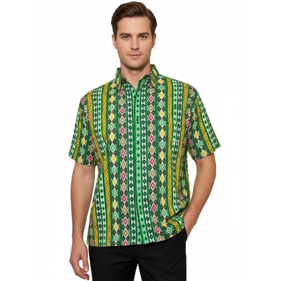 Adikusuma by Arjuna Weda Hem Batik Pria Motif 6 - Regular Fit | Katun | Lengan Pendek