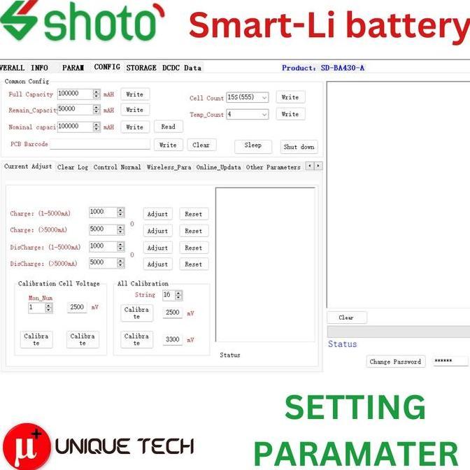 Sale Shoto Smart Li Bms Plus Diagnose Software Cable Kabel Flash Disk Tool Sda10-48100  Sda10-48150 
